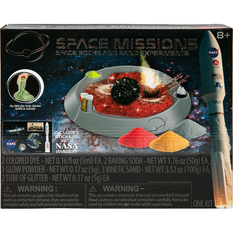 Rosy Brown NASA Space Missions Space Rocks and Sand Experiments Kit Kids Activities