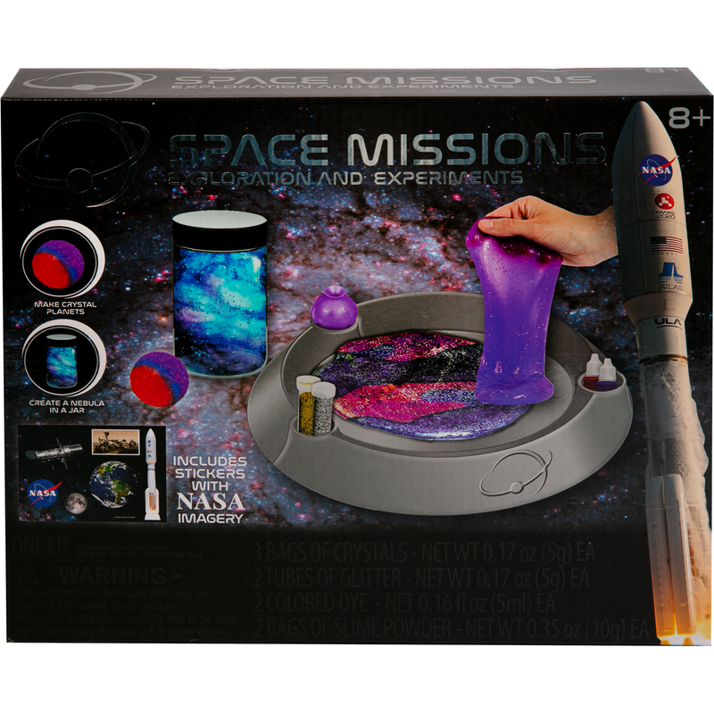 Black NASA Space Missions Exploration and Experiments Kit Kids Activities