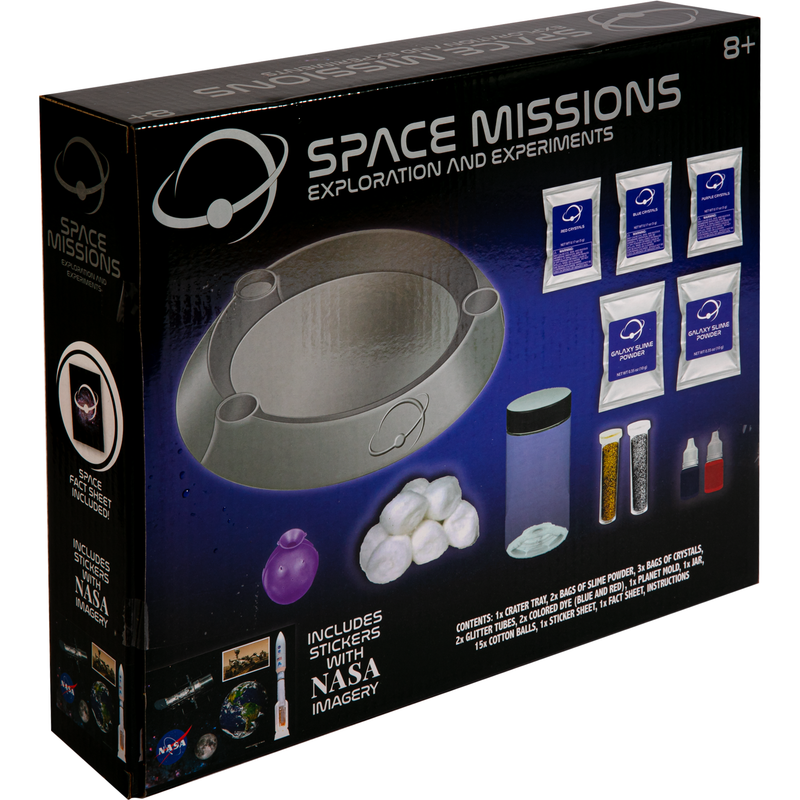 Dark Gray NASA Space Missions Exploration and Experiments Kit Kids Activities