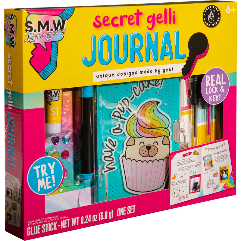 Dark Slate Gray Style My Way Secret Gelli Journal Kit Kids Activities