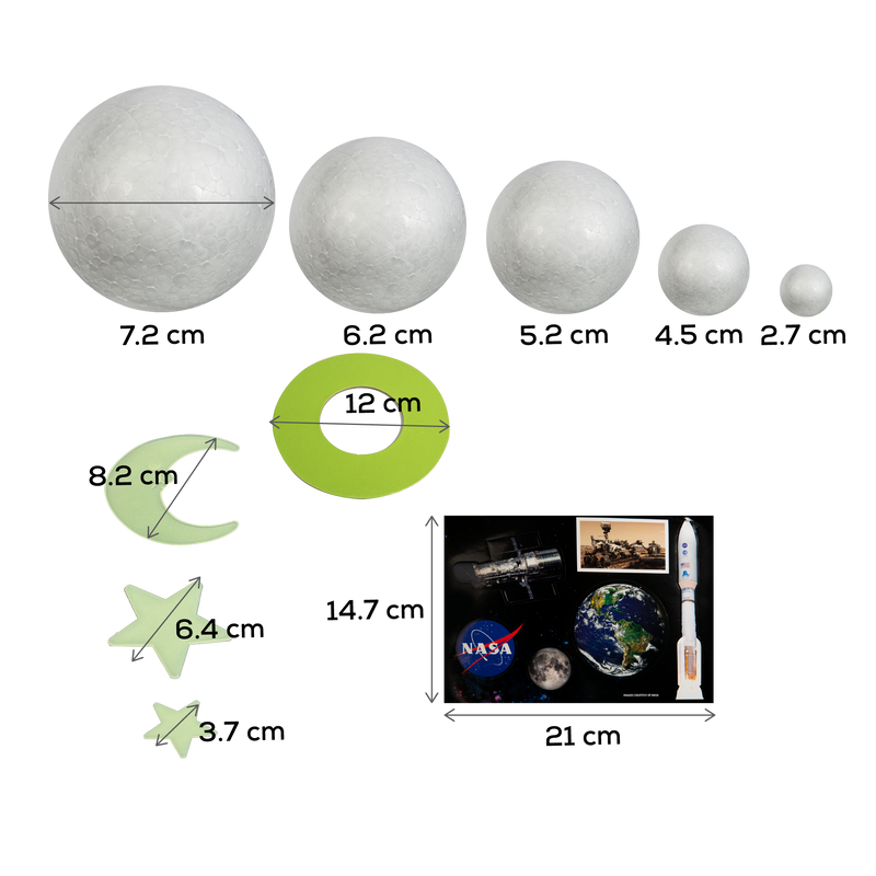 Gray NASA Paint and Make Your Own Solar System Model Kids Activities