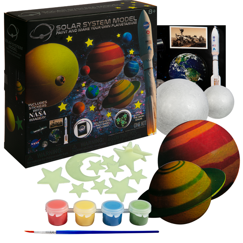 Tan NASA Paint and Make Your Own Solar System Model Kids Activities