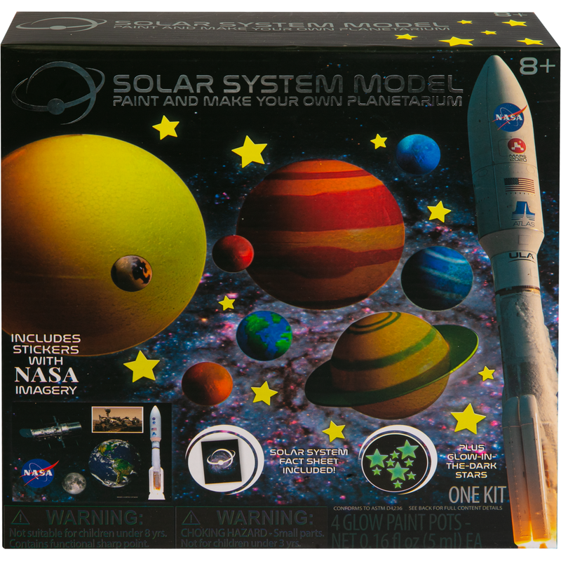 Dark Slate Gray NASA Paint and Make Your Own Solar System Model Kids Activities