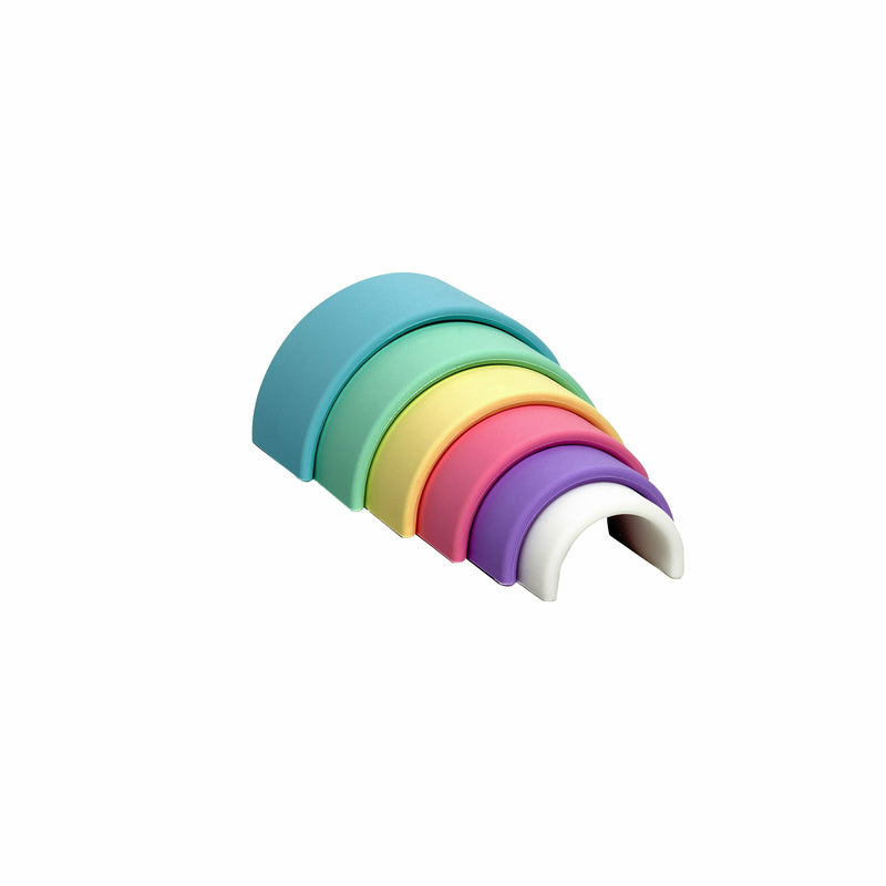 Dark Sea Green dena toys Rainbow-Pastel (6 Piece) Kids Educational Games and Toys