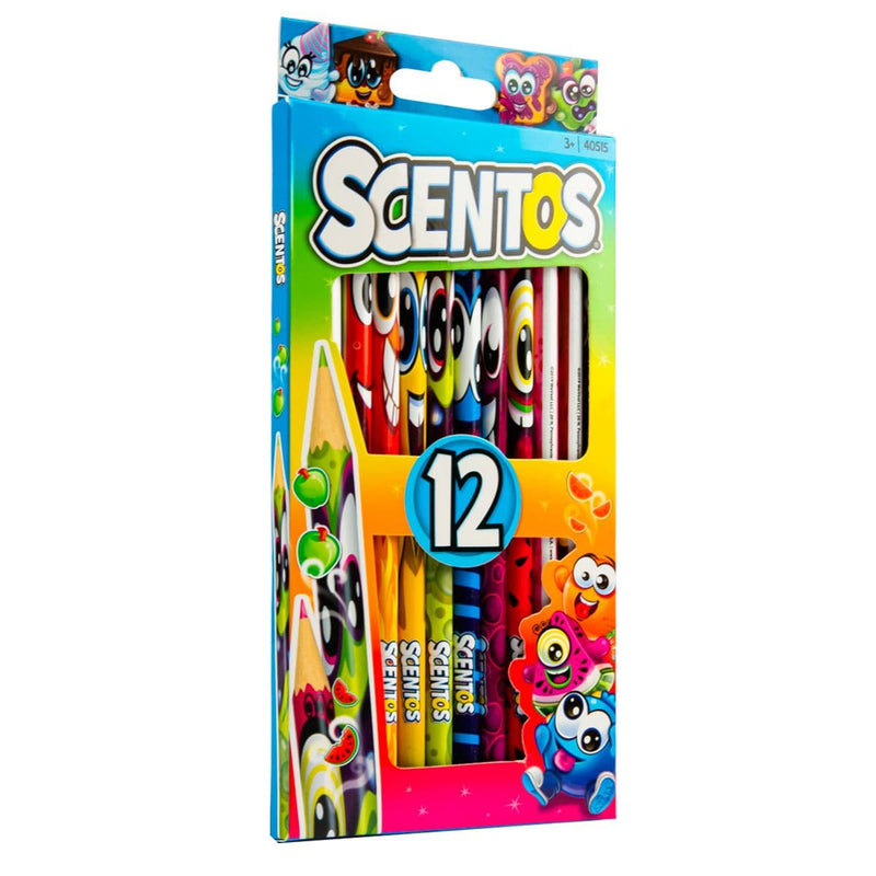 Dark Turquoise Scentos Scented Coloured Pencils 12pk Kids Markers