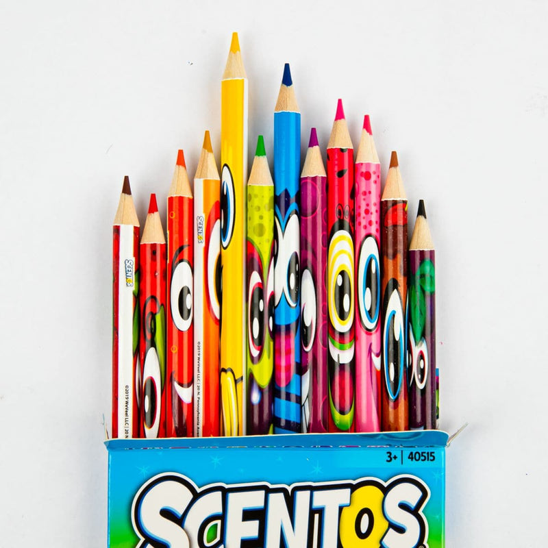 Beige Scentos Scented Coloured Pencils 12pk Kids Markers