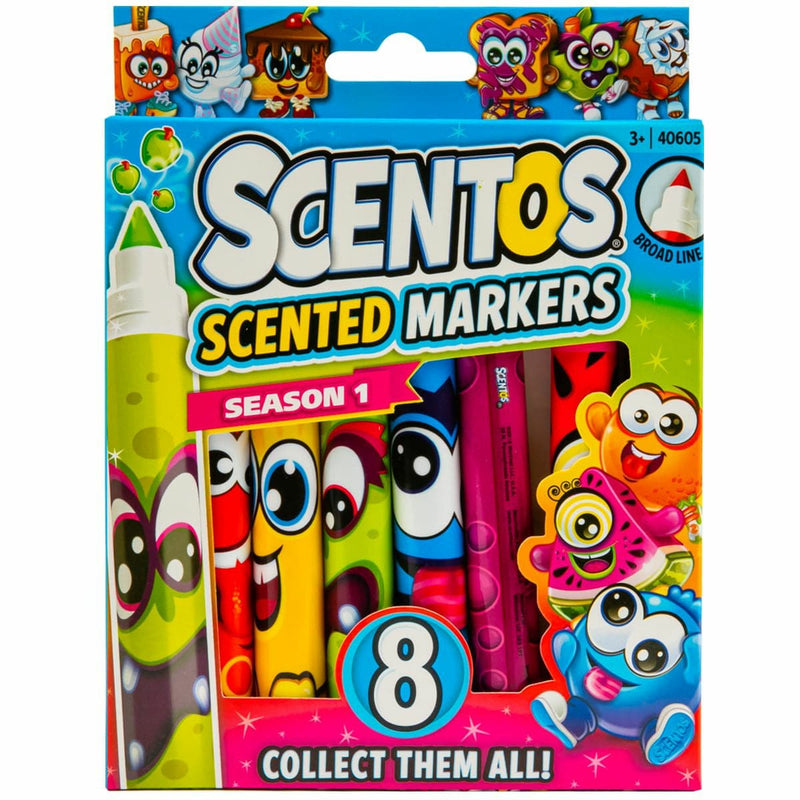 Gray Scentos Scented Classic Markers 8pk Kids Markers