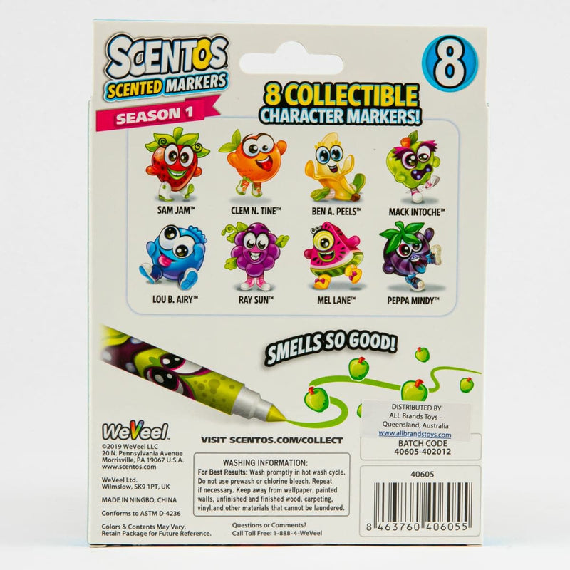 Light Gray Scentos Scented Classic Markers 8pk Kids Markers