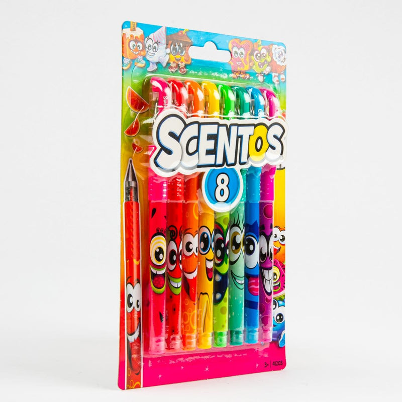 White Smoke Scentos Scented Gel Pens 8pk Kids Markers