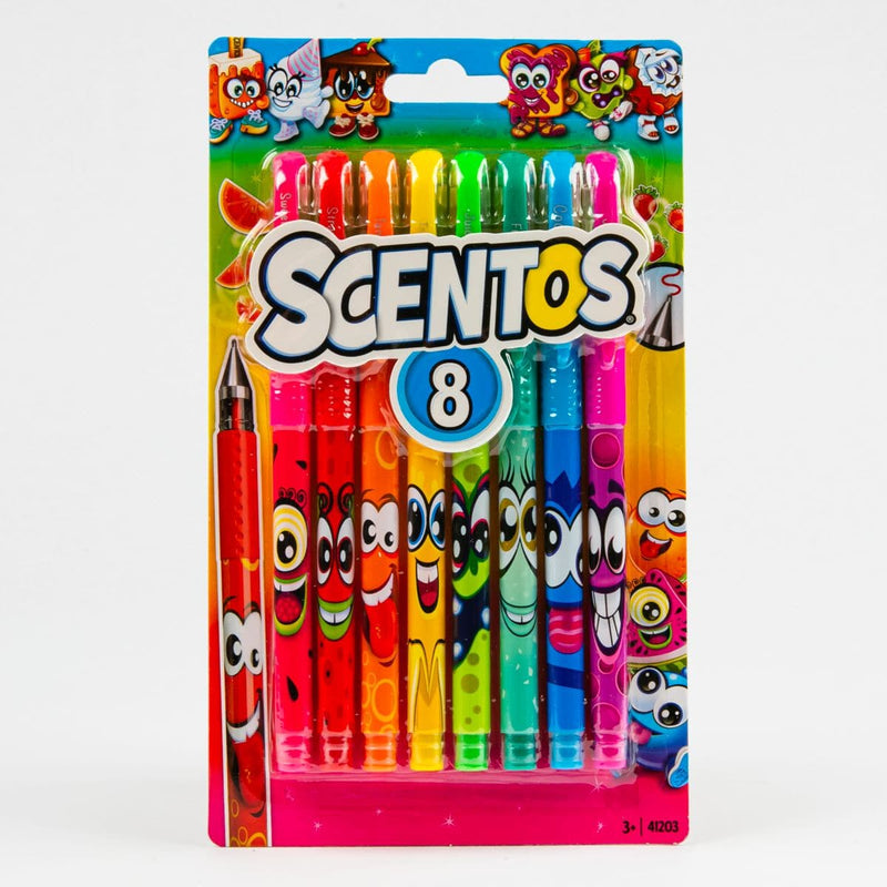 Dark Slate Gray Scentos Scented Gel Pens 8pk Kids Markers