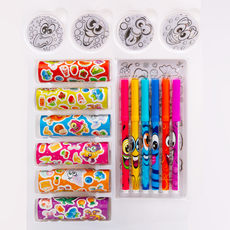 Lavender Scentos Scented Sticker & Badge Set Kids Craft Kits