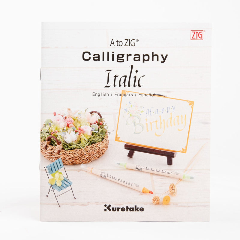 Beige A To ZIG Calligraphy Book-Italic Calligraphy