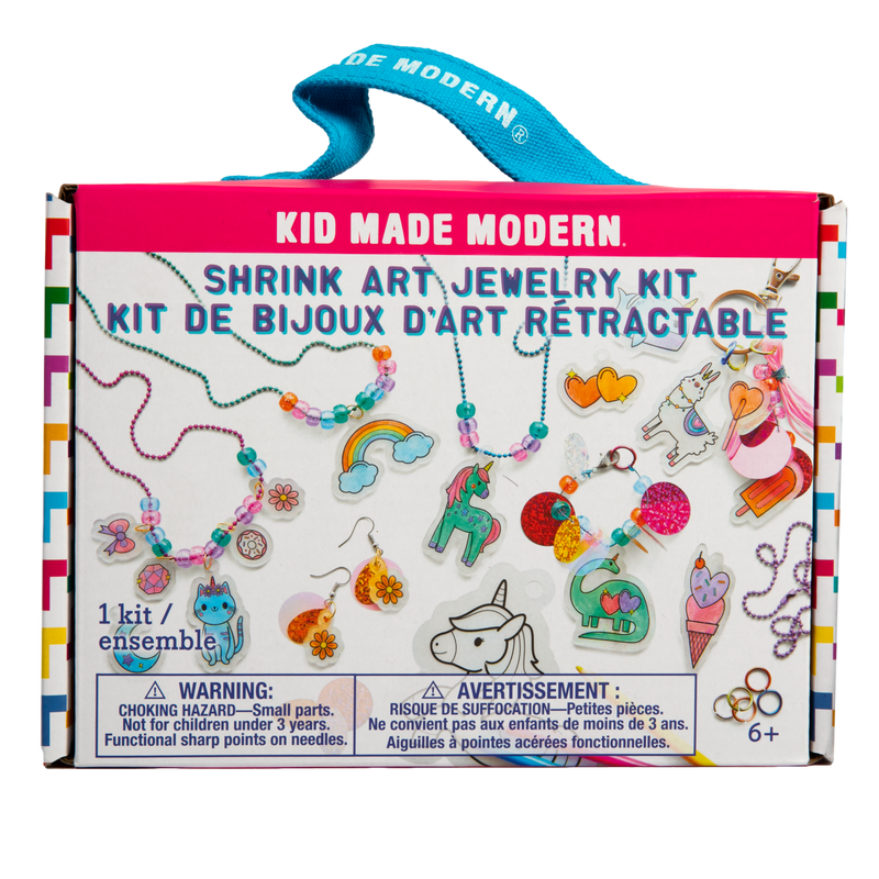 Light Gray Kid Made Modern - Shrink Art Jewelry Kit