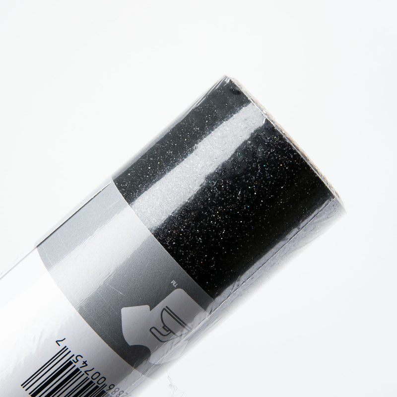 Black Siser Glitter Heat Transfer Vinyl 30x91cm Roll - Galaxy Black Vinyl
