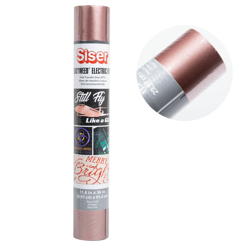 Lavender Siser EasyWeed Electric Heat Transfer Vinyl 30x91cm Roll - Rose Gold Vinyl