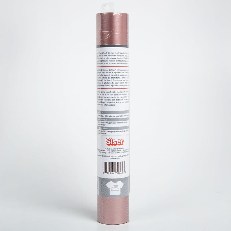 Gray Siser EasyWeed Electric Heat Transfer Vinyl 30x91cm Roll - Rose Gold Vinyl