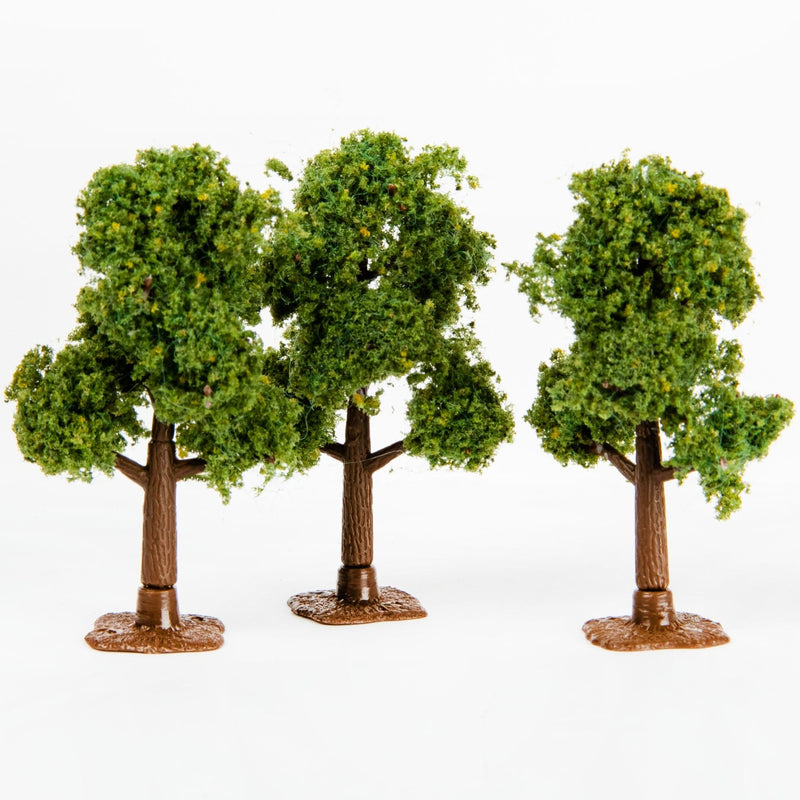 Dark Olive Green Wee Scapes Deciduous Trees 57-63mm (3 Pack) Architectural Model Supplies