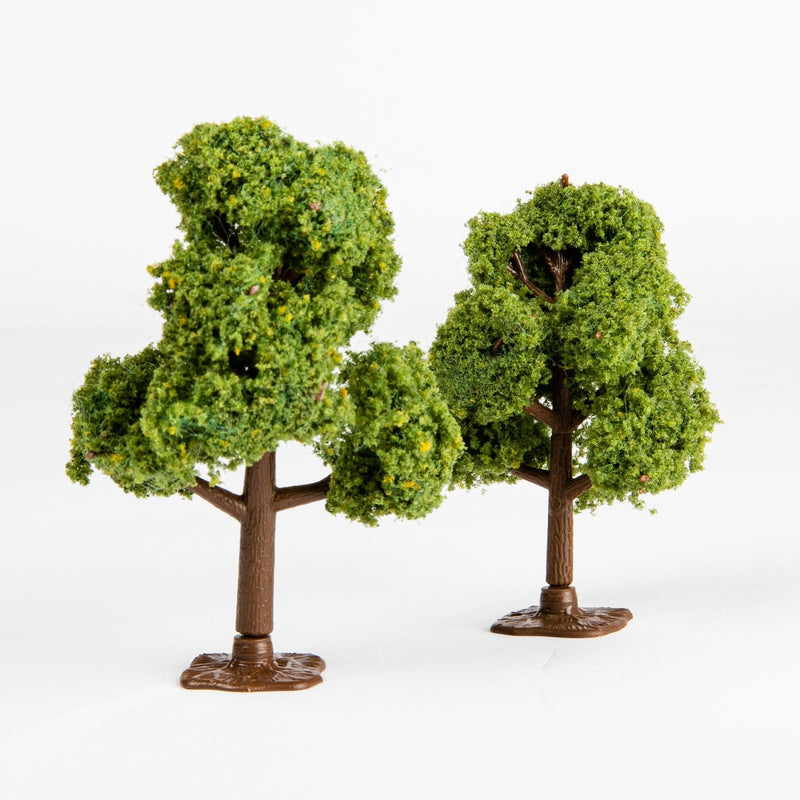 Dark Olive Green Wee Scapes Deciduous Trees 82-89mm (2 Pack) Architectural Model Supplies