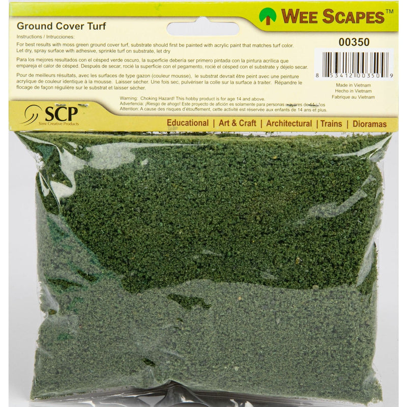 Dark Olive Green Wee Scapes Moss Green-Coarse Turf, Bag of 327cm3 Architectural Model Supplies