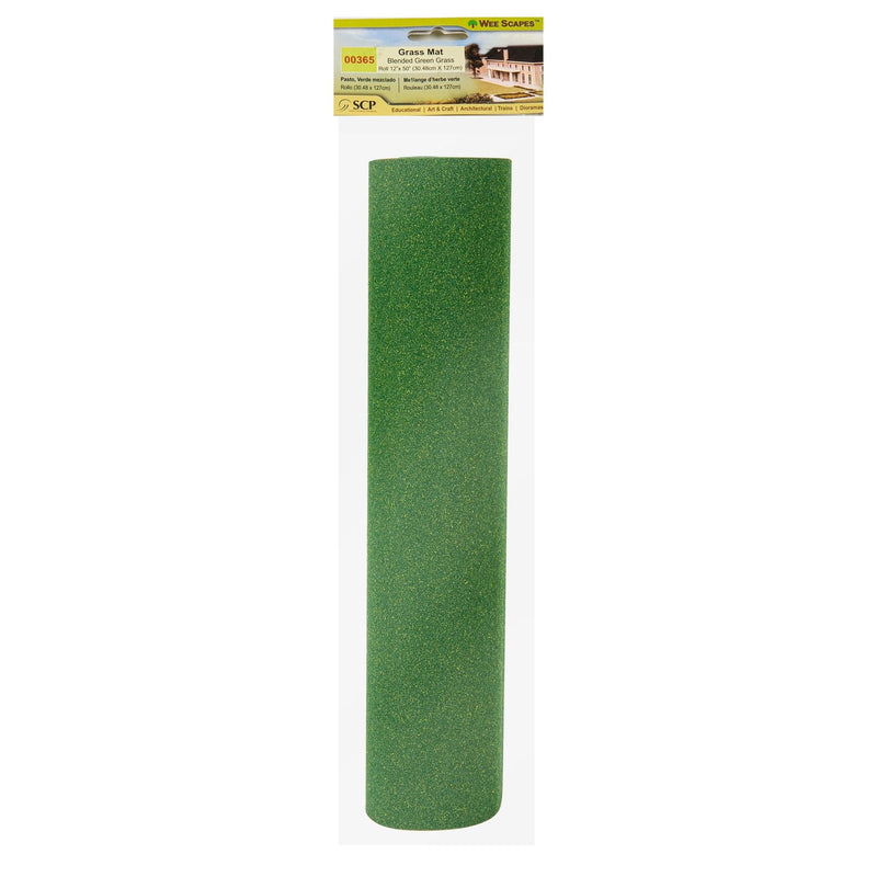 Dark Olive Green Wee Scapes Grass Mat Blended Turf Grass-Green 30x127cm Architectural Model Supplies