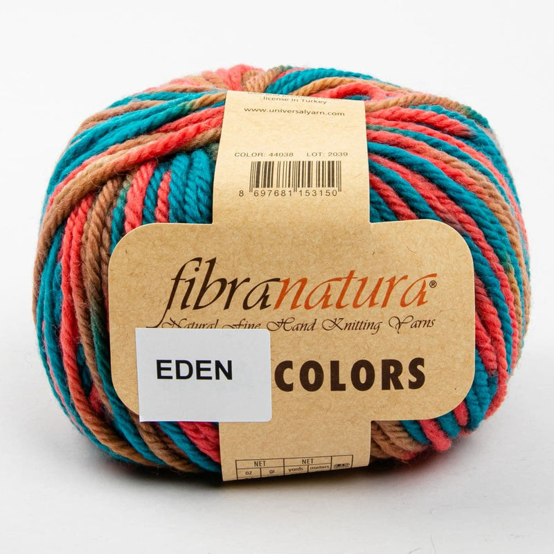 Light Gray Eden Colours 100G Grams 100% Superwash Wool col: 44038 Rust Blue Multi Knitting and Crochet Yarn