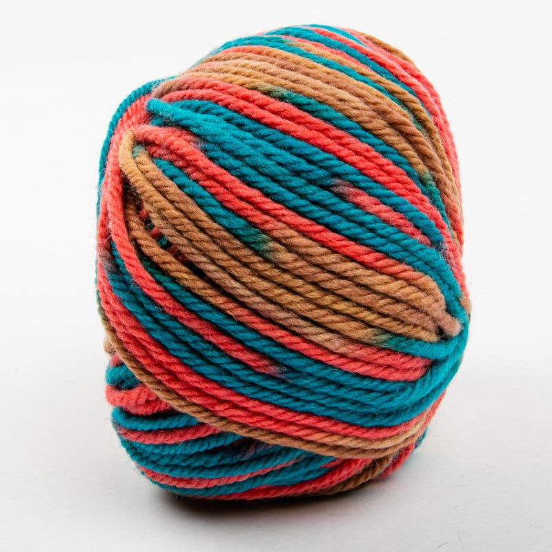 Beige Eden Colours 100G Grams 100% Superwash Wool col: 44038 Rust Blue Multi Knitting and Crochet Yarn
