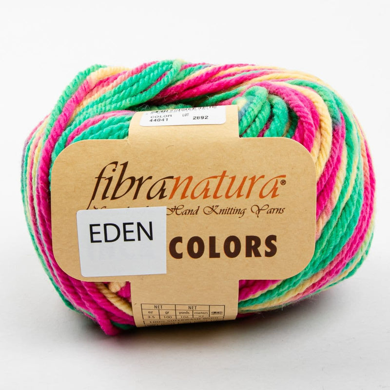 Light Gray Eden Colours 100G Grams 100% Superwash Wool col: 44041 Pink Green Multi Knitting and Crochet Yarn