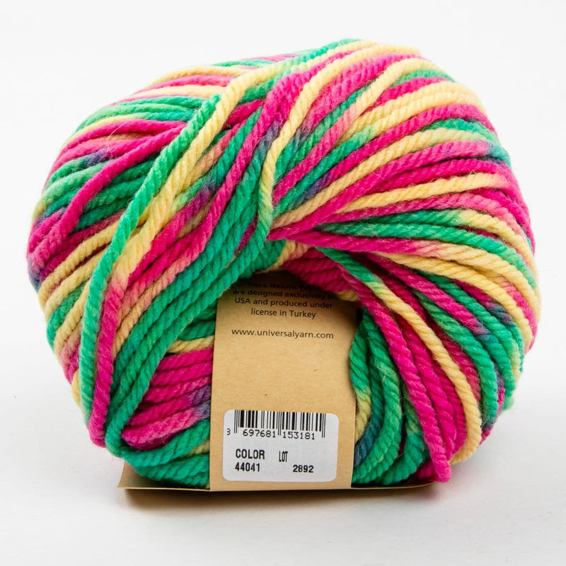 Dark Slate Gray Eden Colours 100G Grams 100% Superwash Wool col: 44041 Pink Green Multi Knitting and Crochet Yarn