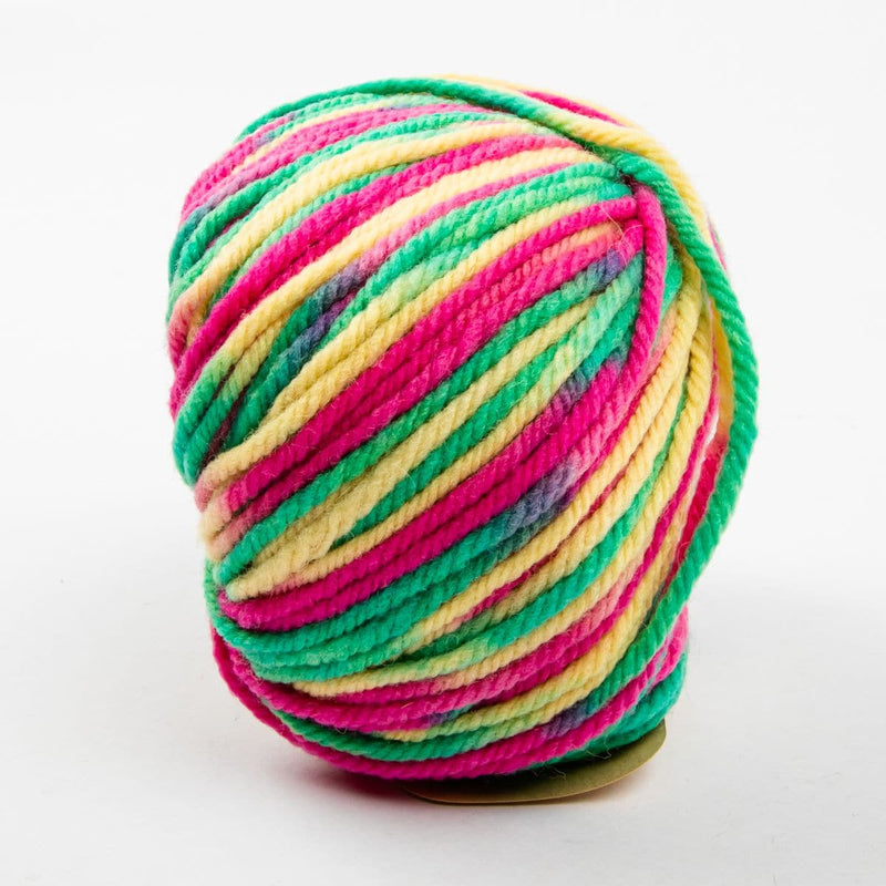 Antique White Eden Colours 100G Grams 100% Superwash Wool col: 44041 Pink Green Multi Knitting and Crochet Yarn