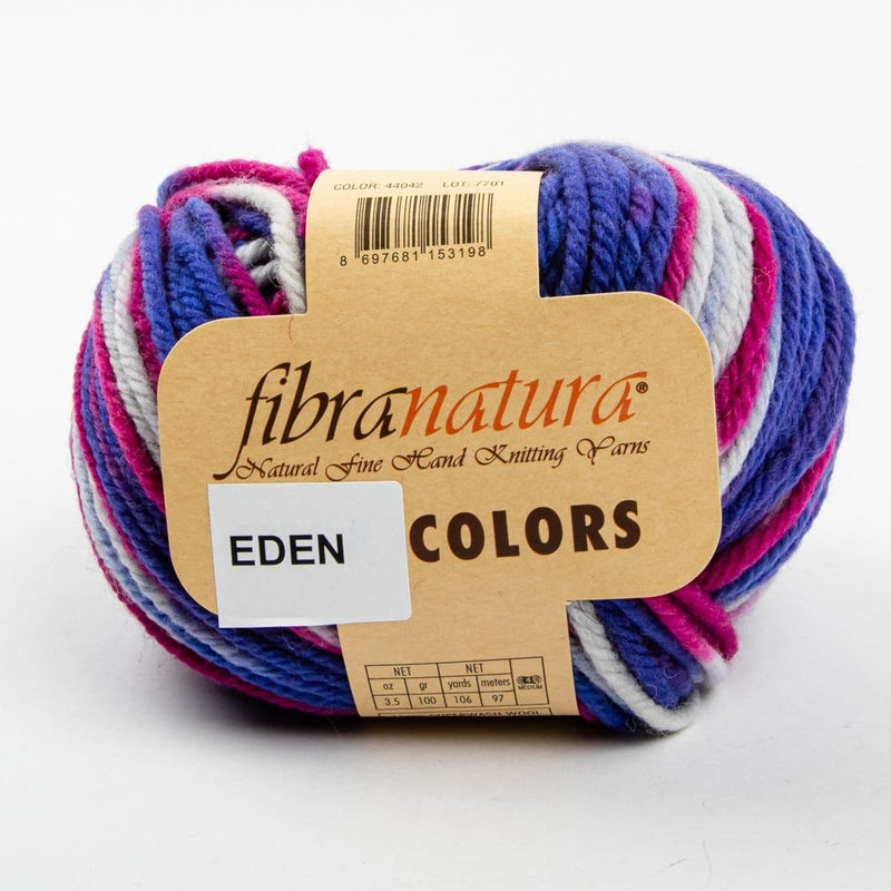 Light Gray Eden Colours 100G Grams 100% Superwash Wool col: 44042 Blue Pink Multi Knitting and Crochet Yarn