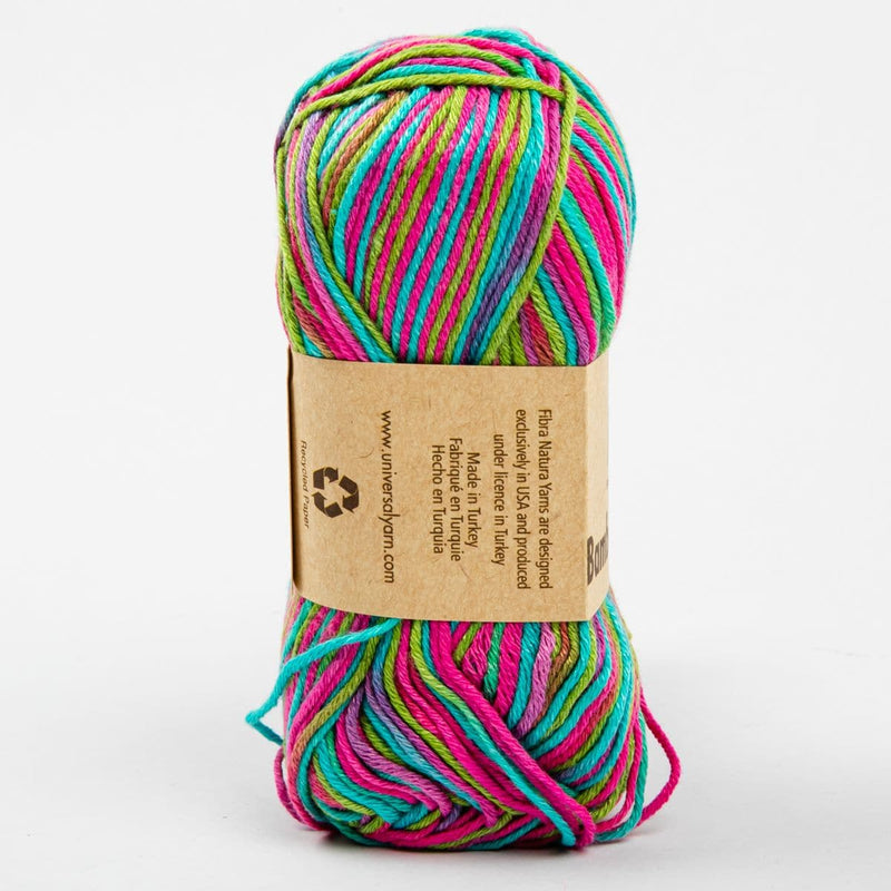 Beige Bamboo Jazz Multi Yarn  50 Grams 50% Cotton 50% Bamboo 50 Grams 50% Cotton 50% Bamboo col: 304 Pink Green Multi Knitting and Crochet Yarn