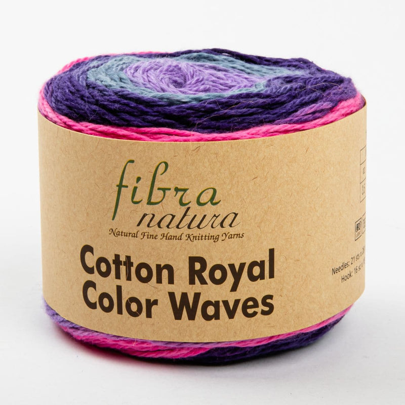 Wheat 100% Cotton Royal Color Waves 100 Grams Yarn  col: 22-05 Knitting and Crochet Yarn