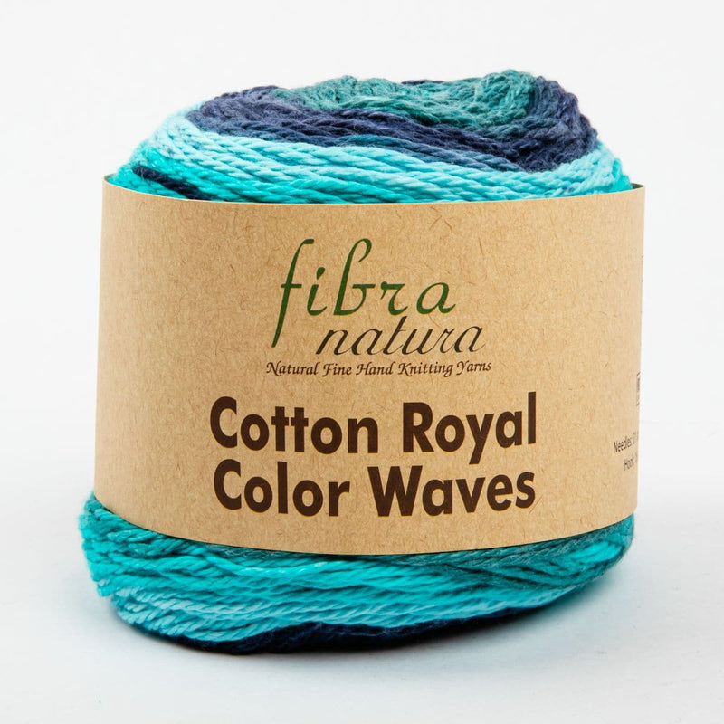 Sea Green 100% Cotton Royal Color Waves 100 Grams Yarn  col: 22-11 Knitting and Crochet Yarn
