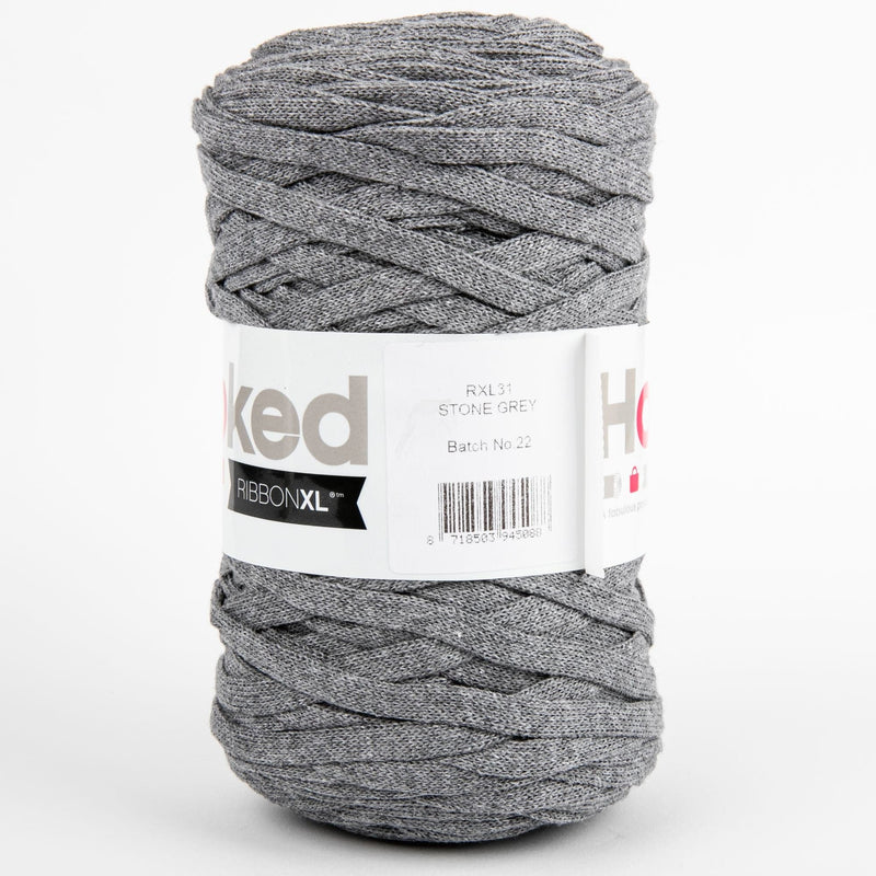 Slate Gray Hoooked RibbonXL Yarn Stone Grey 250 Grams 120 Metres Knitting and Crochet Yarn