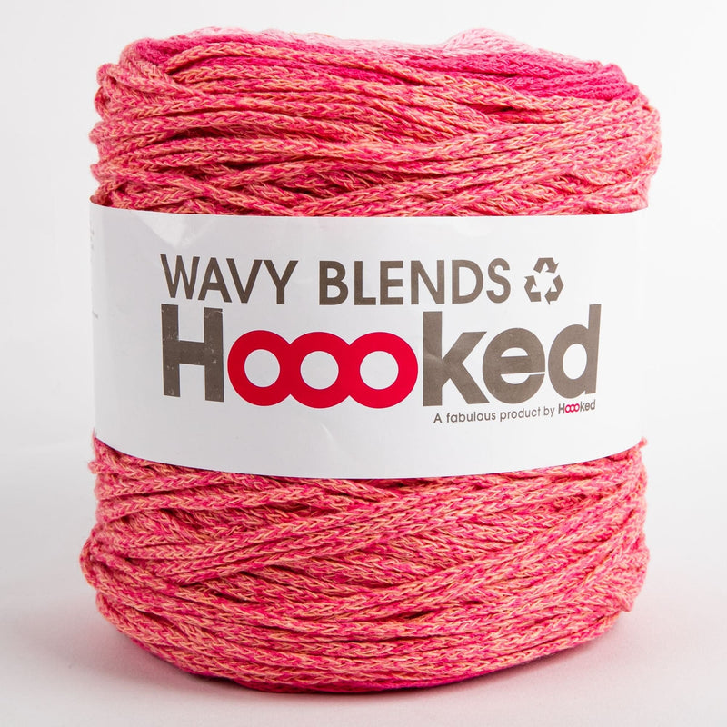 Maroon Hoooked Wavy Blends Yarn Iced Pink 250 Grams 260 Metres Knitting and Crochet Yarn