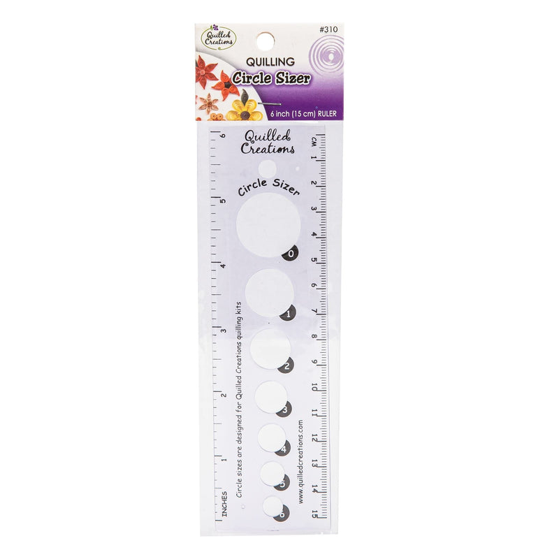 Lavender Quilled Creations Circle Sizer Ruler Tool Quilling