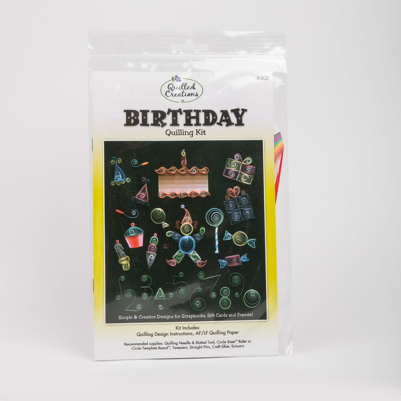 Dark Slate Gray Quilled Creations Quilling Kit - Birthday Quilling Set Quilling