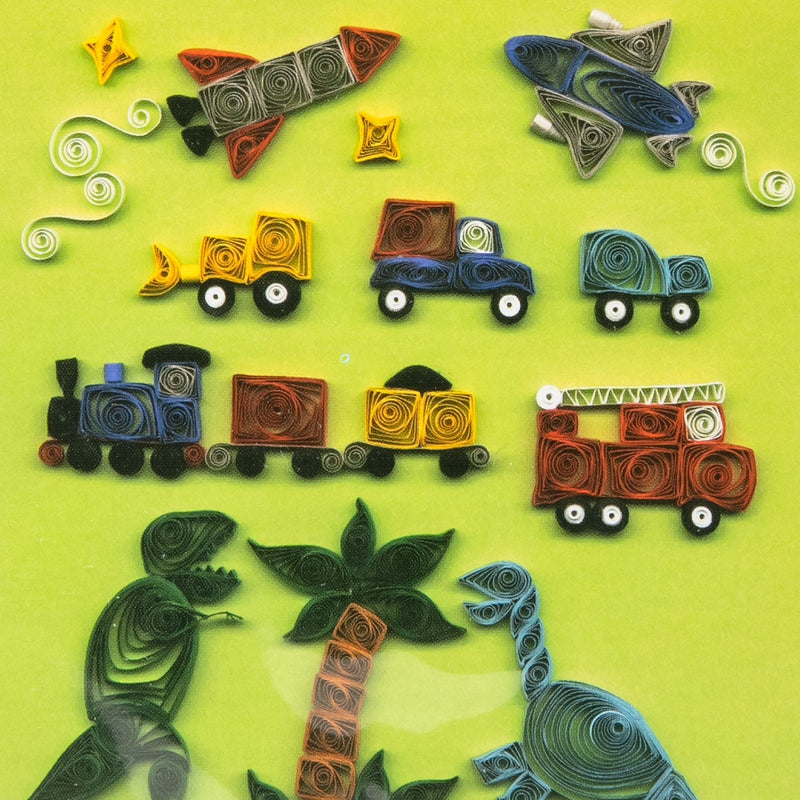 Yellow Green Quilled Creations Quilling Kit - Just for Little Boys Quilling