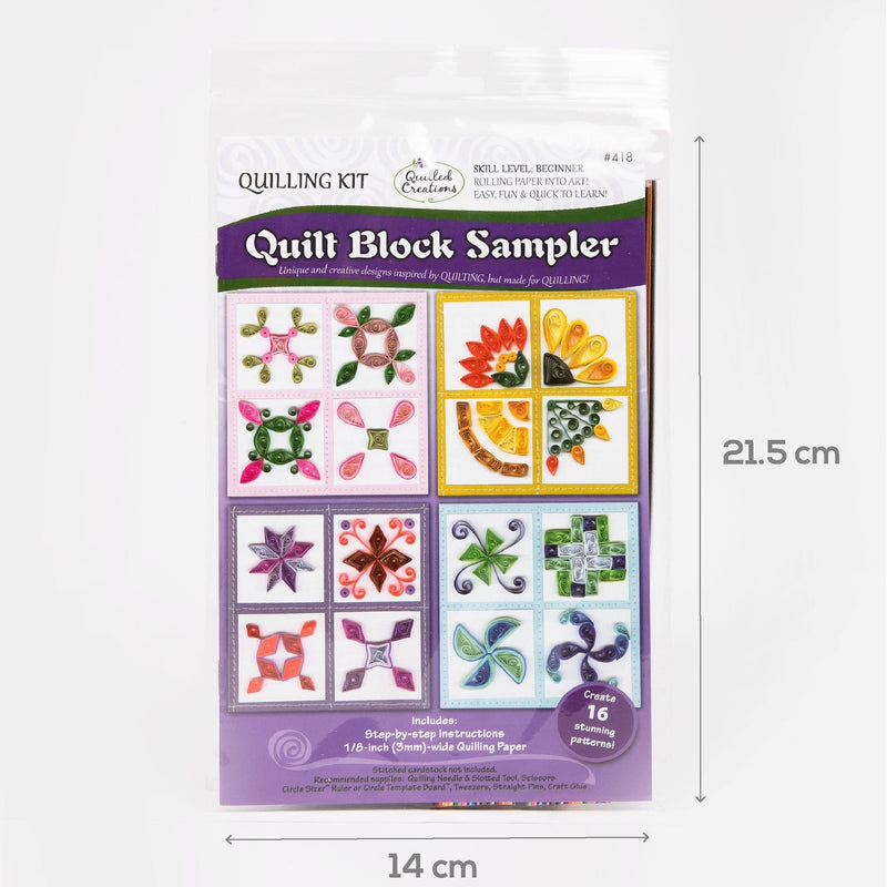 Sandy Brown Quilled Creations Quilling Kit - Quilt Block Sampler Quilling