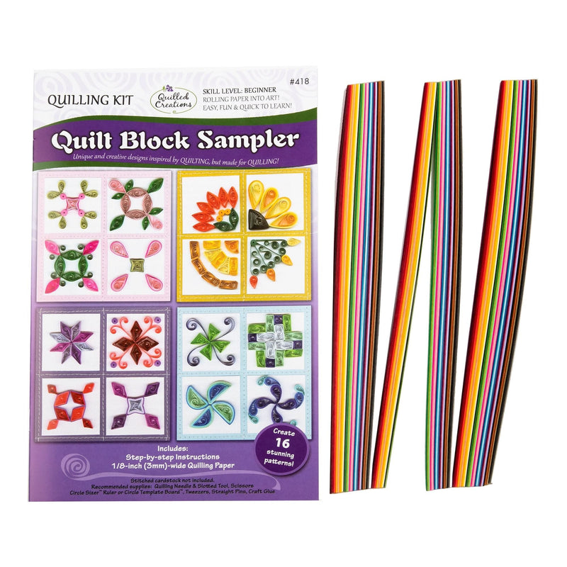 Goldenrod Quilled Creations Quilling Kit - Quilt Block Sampler Quilling