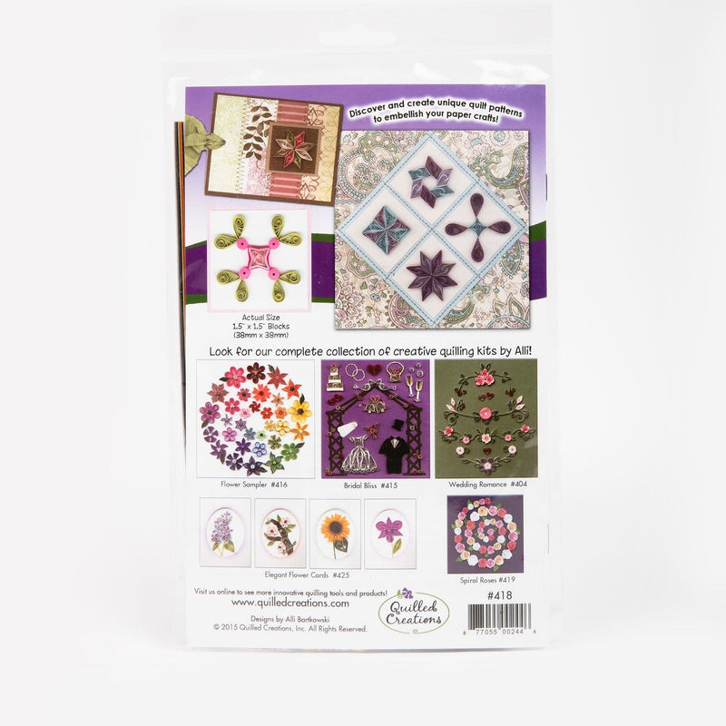 Misty Rose Quilled Creations Quilling Kit - Quilt Block Sampler Quilling