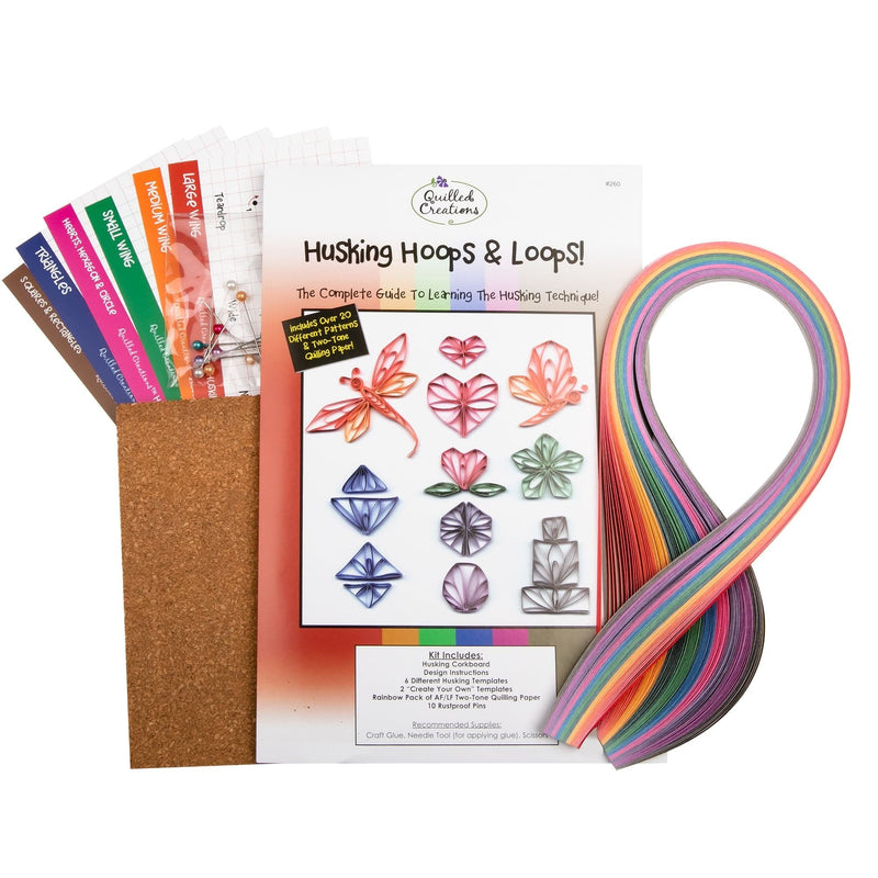 Sienna Quilled Creations Quilling Kit - Husking Hoops & Loops Quilling