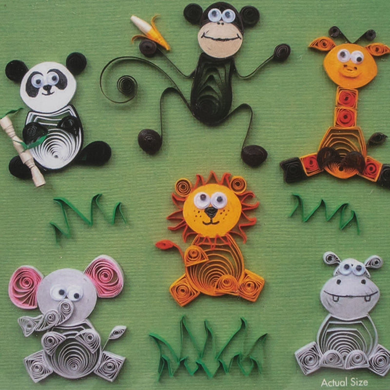 Goldenrod Quilled Creations Quilling Kit - Jungle Buddies Quilling