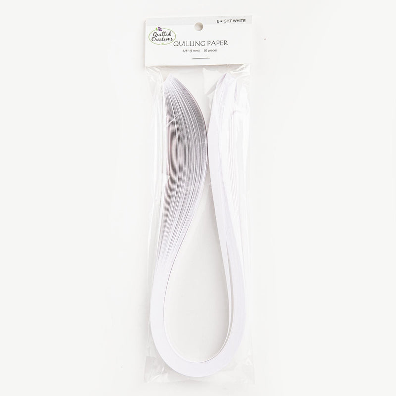 Gray Quilled Creations Quilling Paper 10mm 50/Pkg - Bright White Quilling