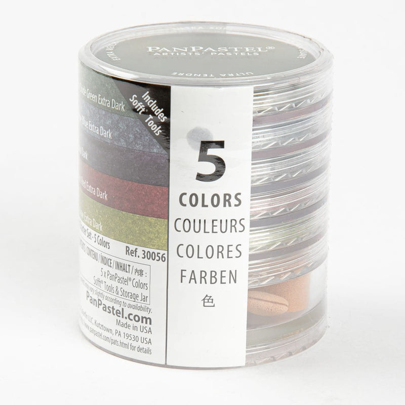 Lavender PanPastel 5 Colour Starter Set - Extra Dark Shades Pastels & Charcoal