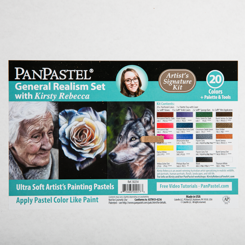 Dark Slate Gray PanPastel 20 Colour Set - Kirsty Rebecca General Realism Pastels & Charcoal