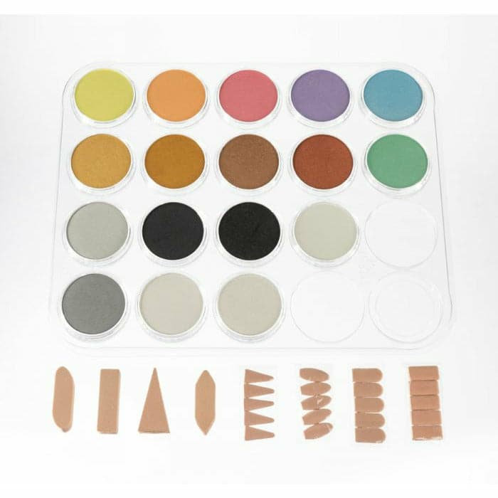 White Smoke PanPastel 17 Colour Set - Pearl/Metallic /Mediums Pastels & Charcoal