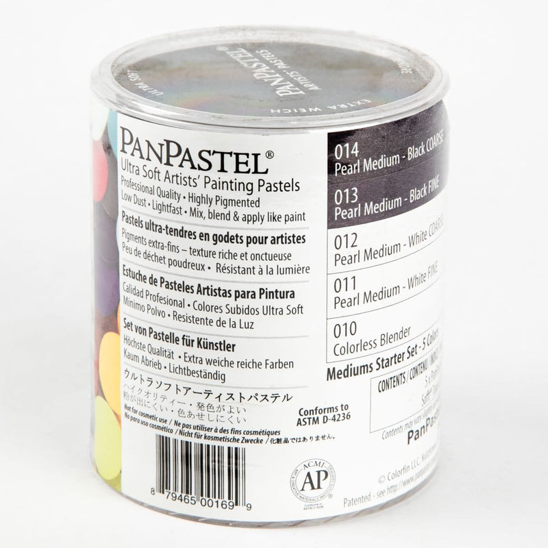 White Smoke PanPastel 5 Colour Starter Set - Mediums Pastels & Charcoal