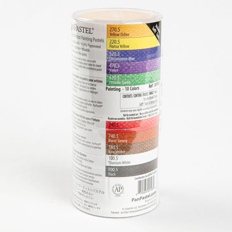 White Smoke PanPastel 10 Colour Set - Painting Pastels & Charcoal