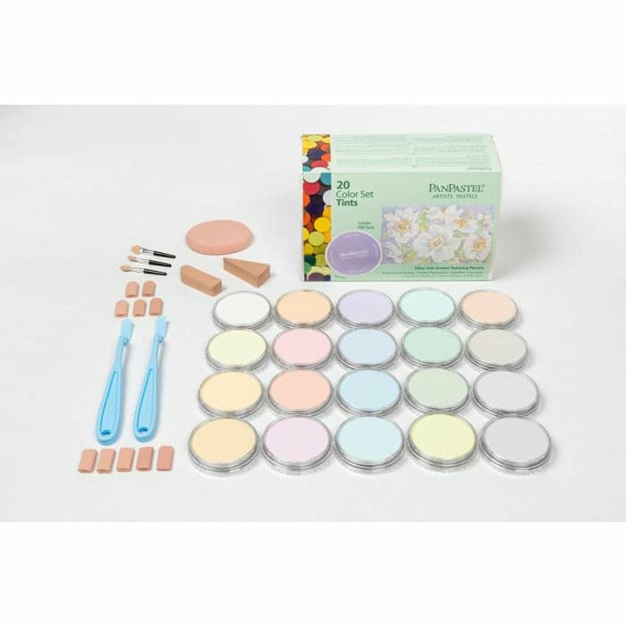 Beige PanPastel 20 Colour Set - Tints Pastels & Charcoal